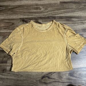 lululemon athletica Tan Crop Top